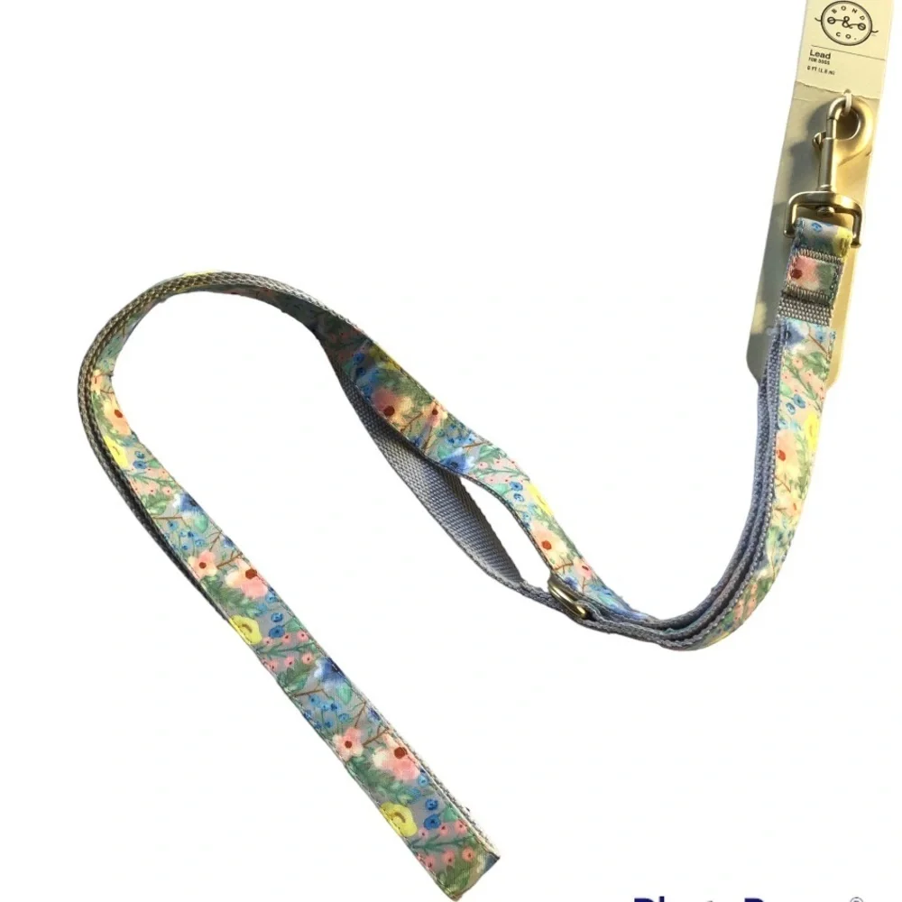 NWT Floral watercolor flowers leash 6ft